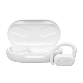 JBL Soundgear Sense - White - True wireless open-ear headphones - Hero